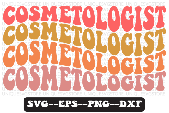 Download Cosmetologist Groovy Retro Svg Design - Premium Resources