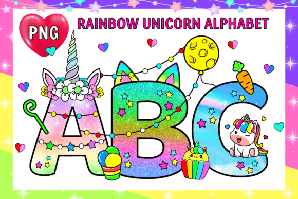 Download Magic Unicorn Alphabet Letters Font - Premium Resources