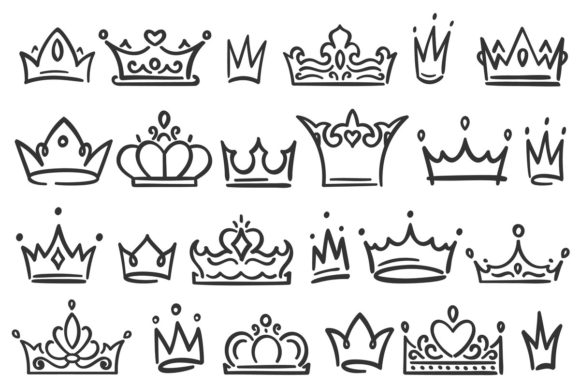 Download Hand Drawn Crown - Crown Collection